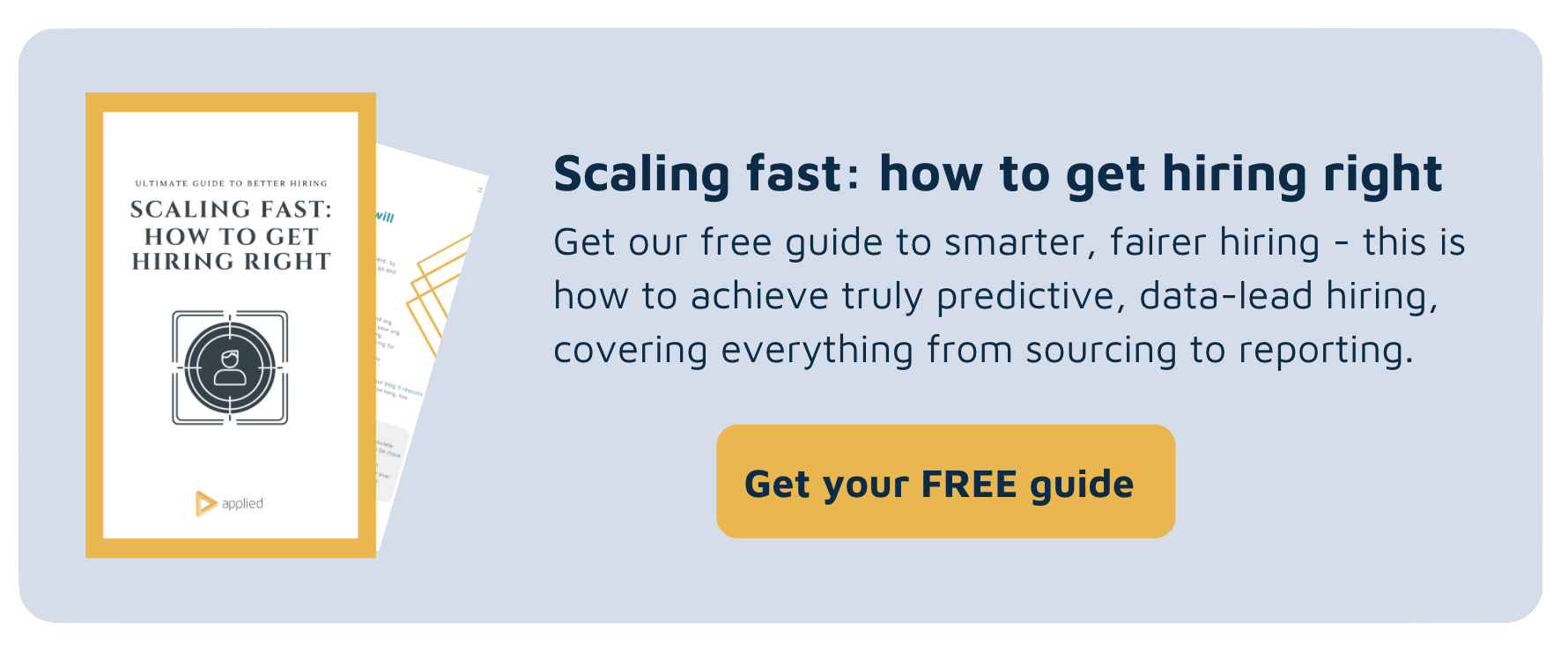 Scaling fast guide