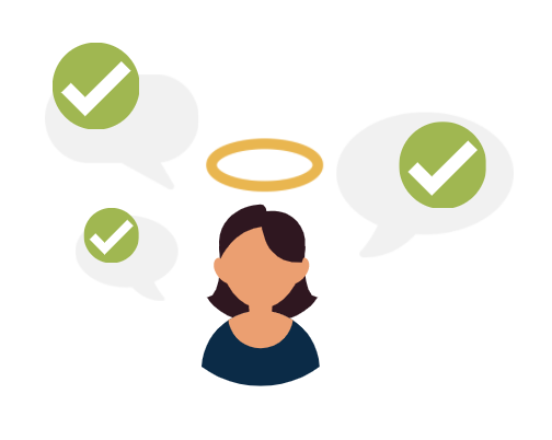 Halo effect illustration