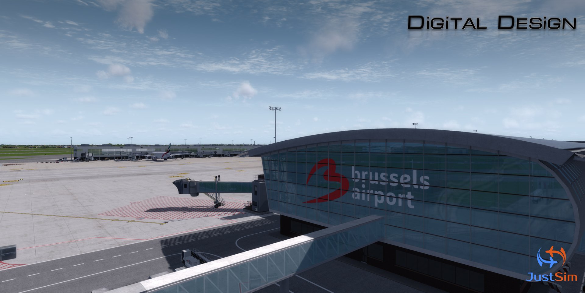 JustSim debut Brussels for XPlane Threshold