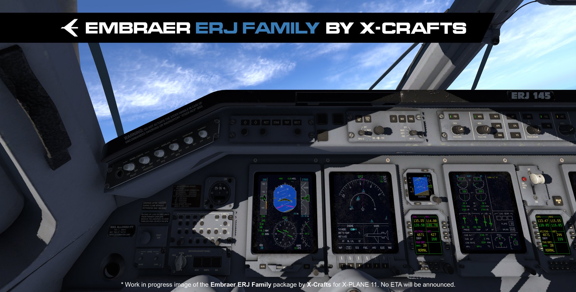 X Crafts Erj Family New Previews Of Cockpit Threshold