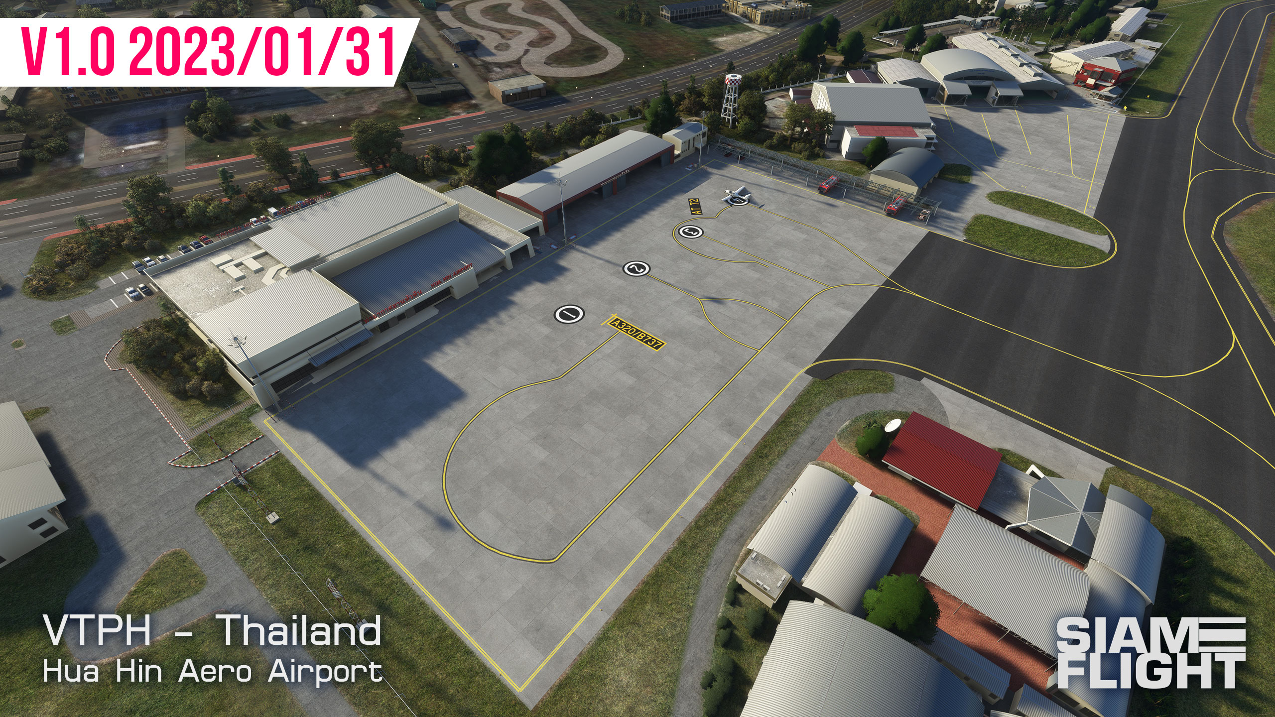 SiamFlight Releases Hua Hin Airport for MSFS Threshold
