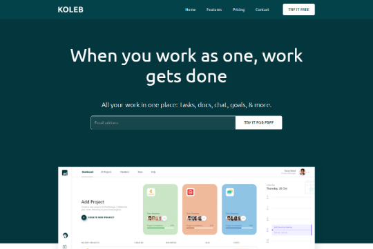 Webflow Showcased | Koleb - Free Template