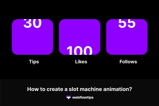 Webflow Showcased | Slot Machine Counter (Inspired by Linkedtree.com)