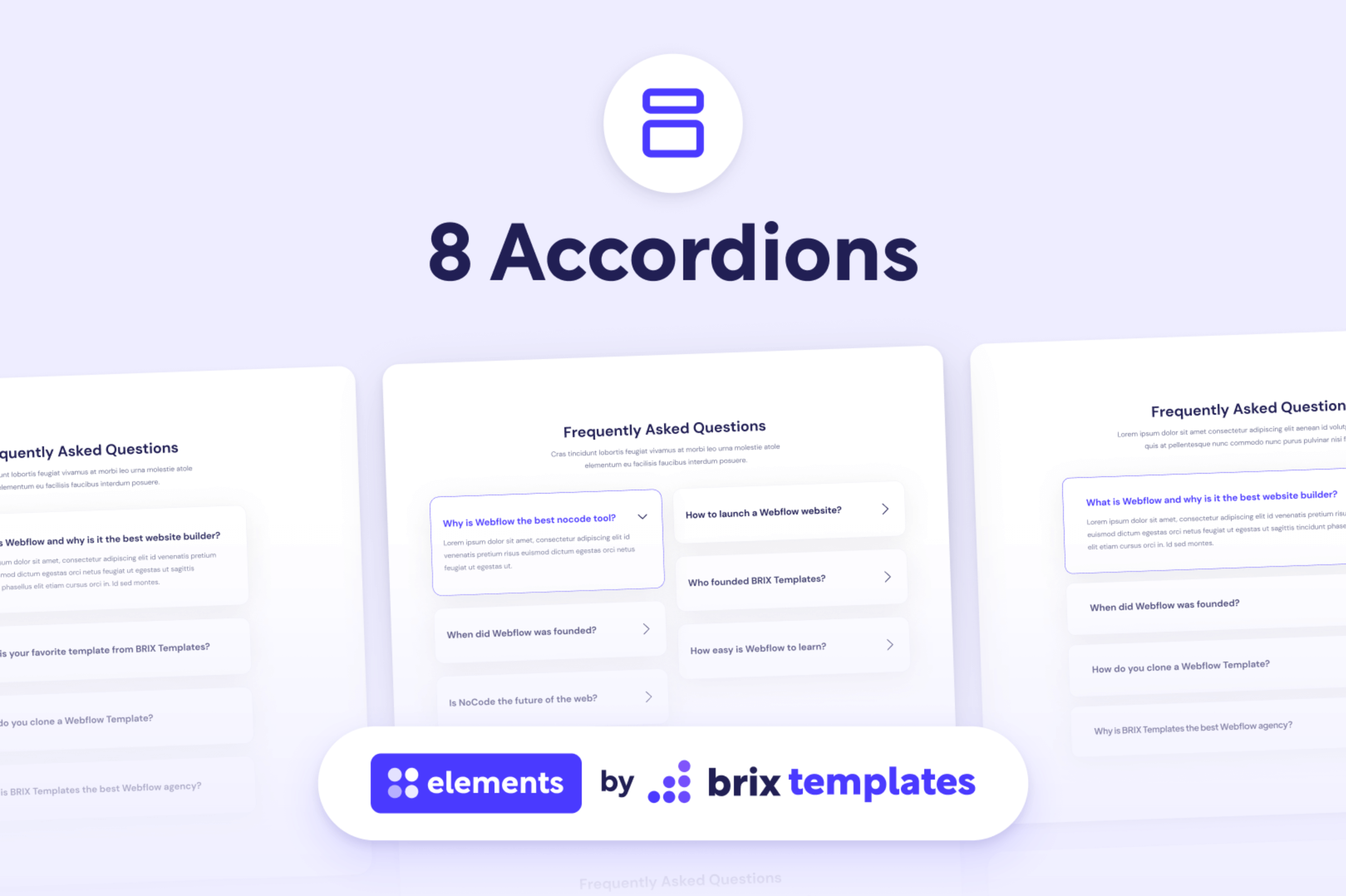 flow Showcased Accordions flow Template BRIX Templates