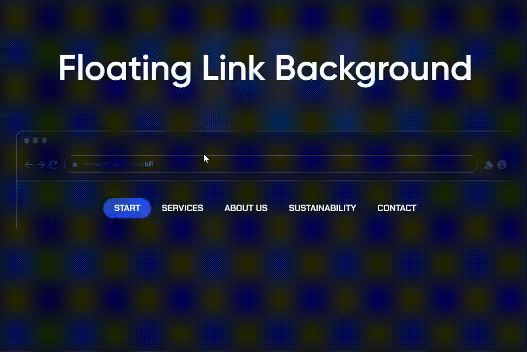 flow Showcased Floating Link Background