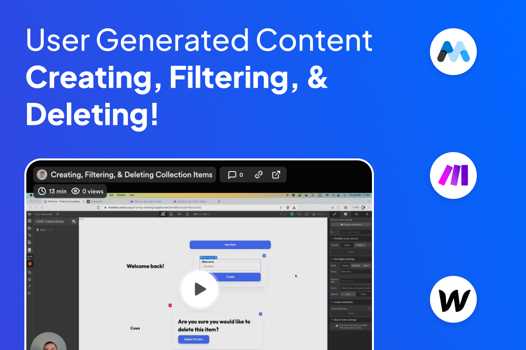flow Showcased Create, Filter, & Delete User Generated Content!