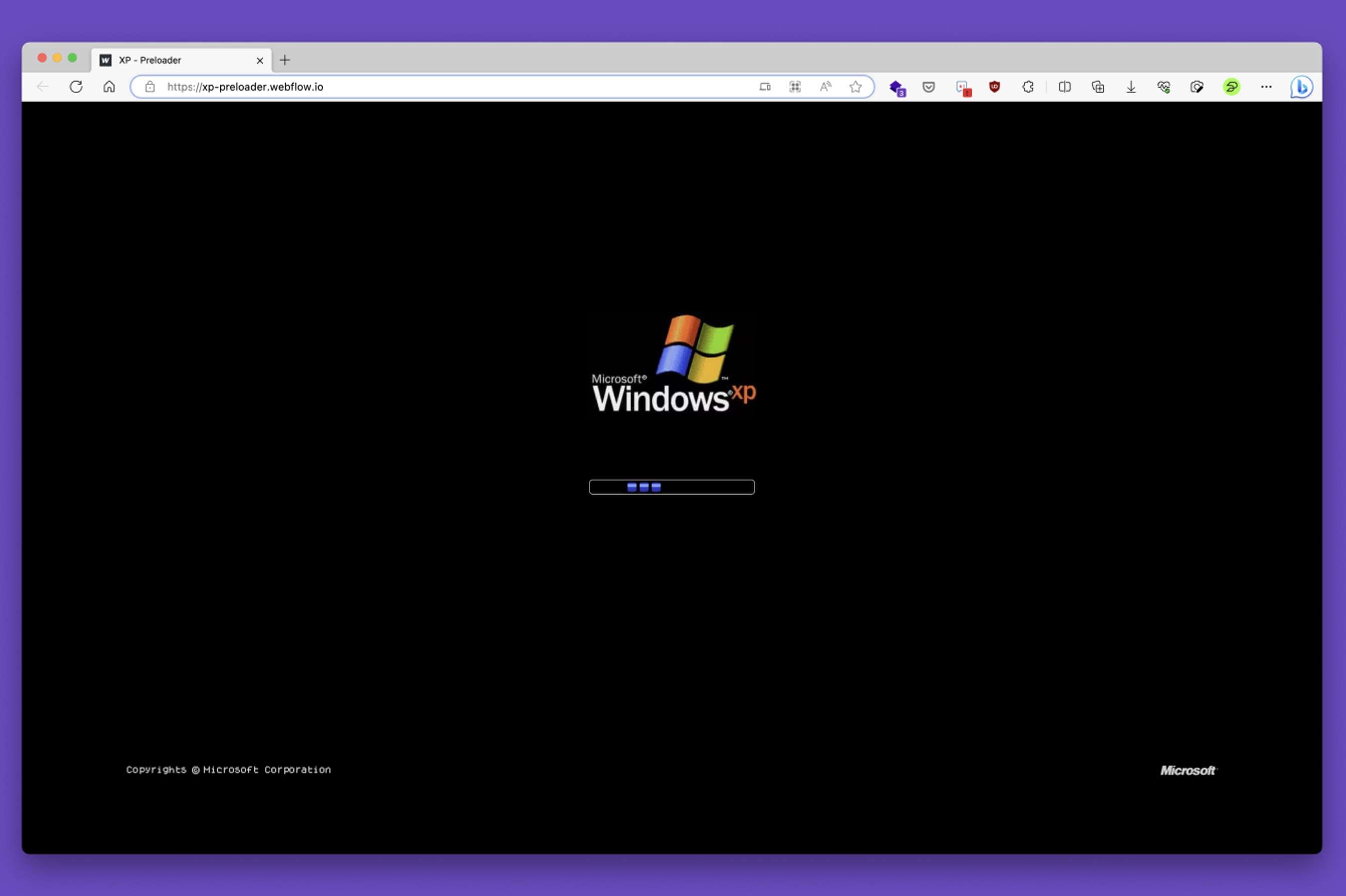 flow Showcased XP Preloader