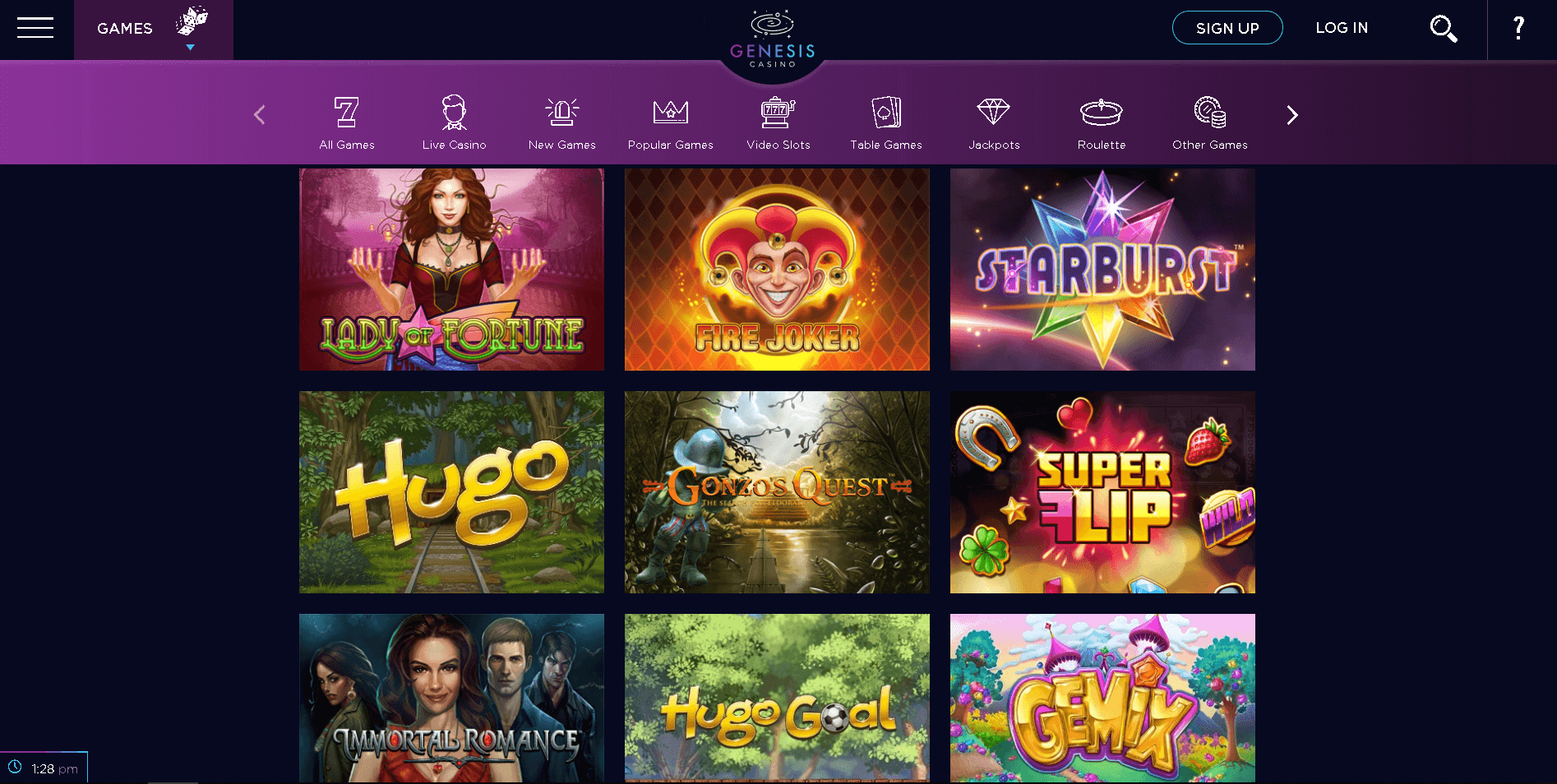 genesis casino download