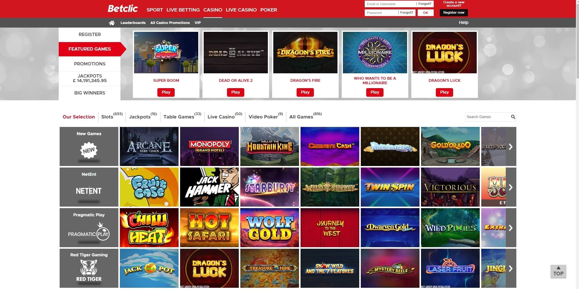 betclic casino slots