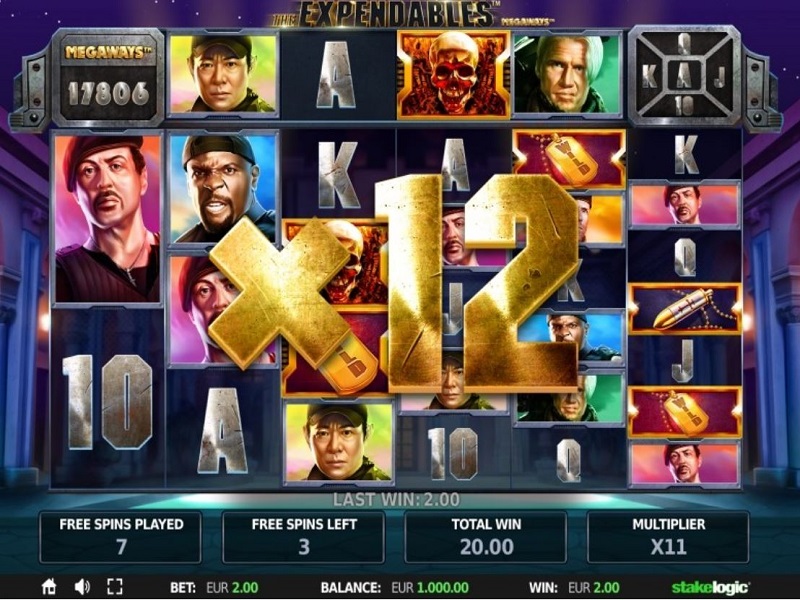 The Expendables Megaways Slot Gameplay