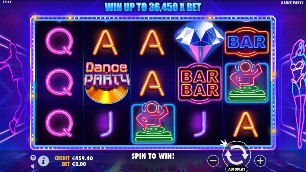 Dance Party Slot Gameplay