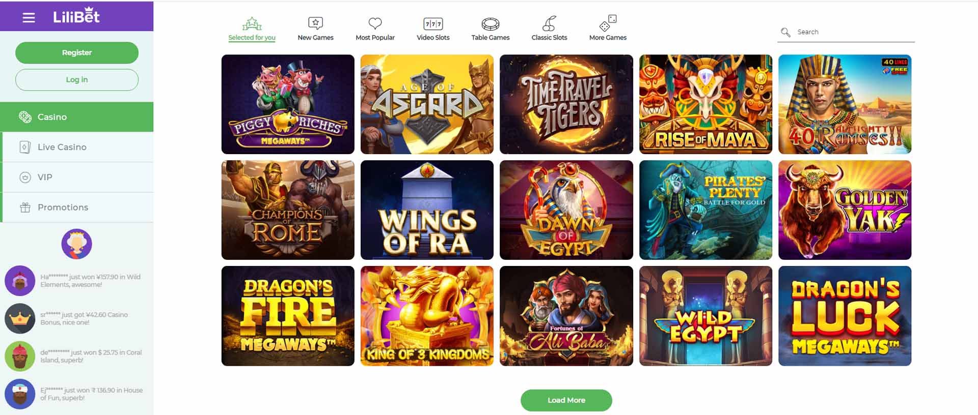 LiliBet Online Casino Review and Bonus - AboutSlots