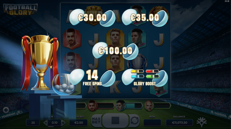 Football Glory Slot Gameplay