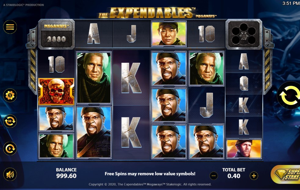 The Expendables Slot Gameplay