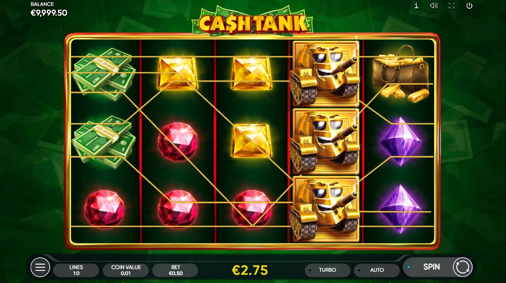 Cash Tank Slot Gameplay