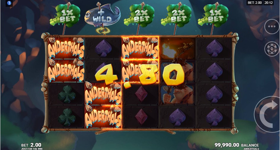 Anderthals Slot Gameplay