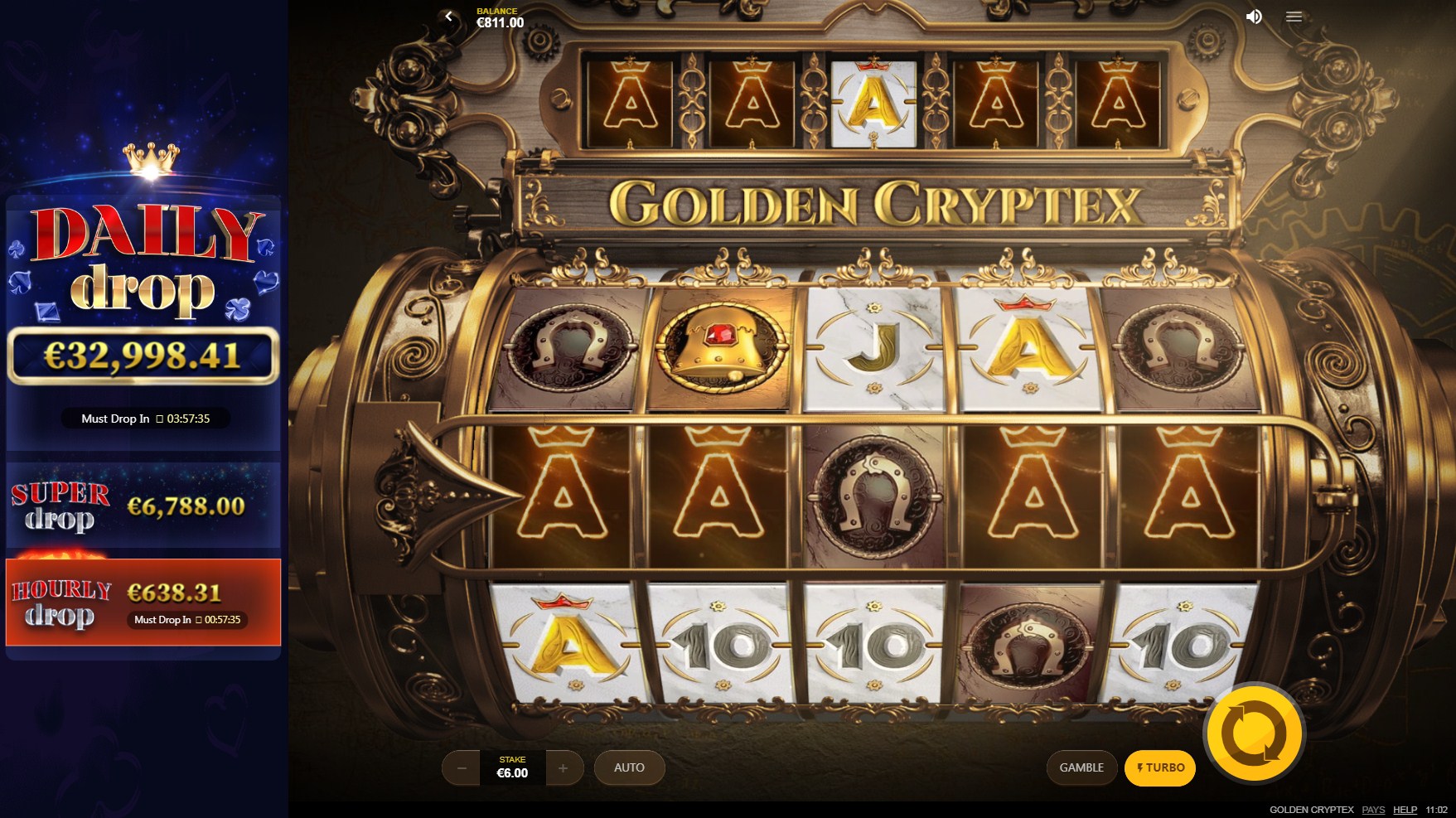 Golden Cryptex Slot Gameplay