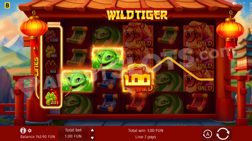 slot Wild Tiger - Simbolo wild
