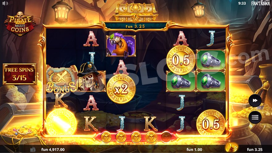 Pirate Multi Coins (Fantasma Games) Slot Review - 💎AboutSlots
