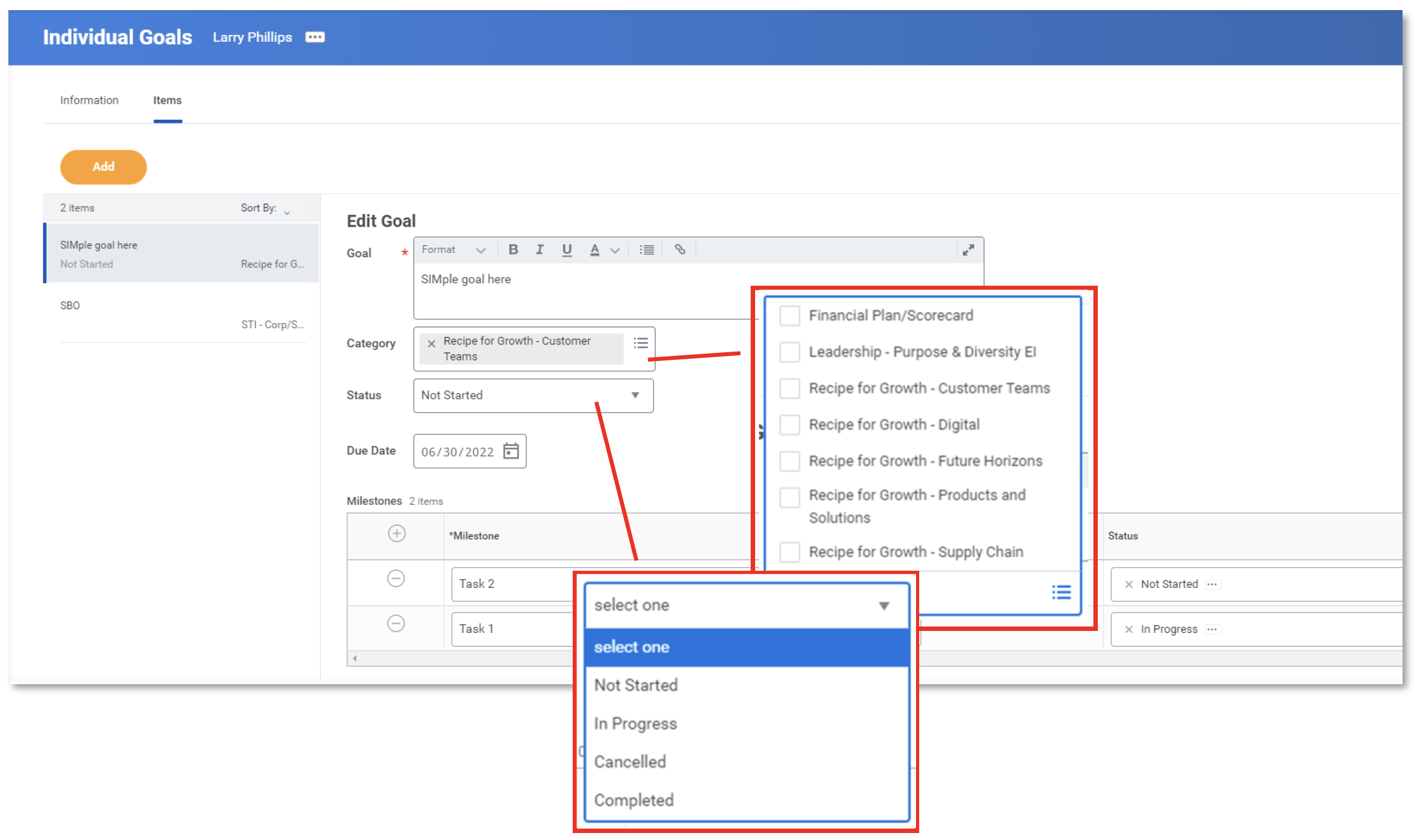 How To Ad Hoc Goal Setting Discover Sysco Workday
