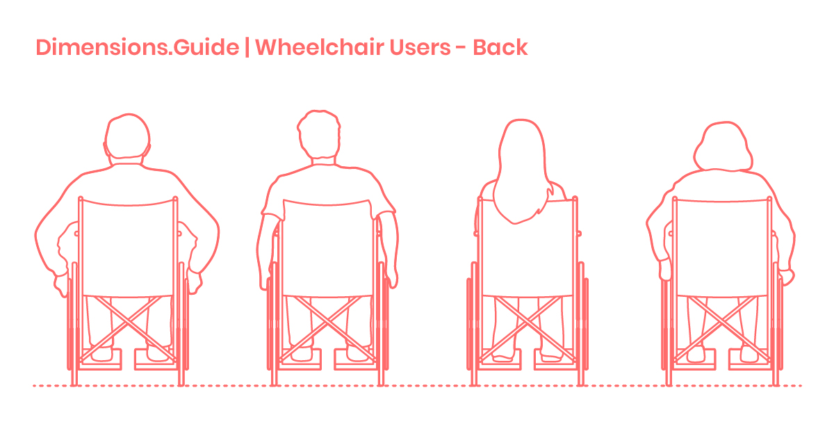 Wheelchair Users Back Dimensions & Drawings
