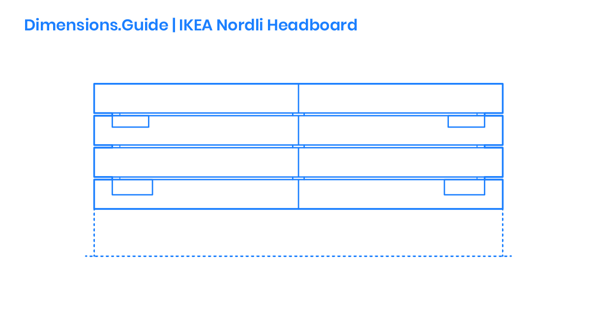 IKEA Nordli Headboard Dimensions & Drawings