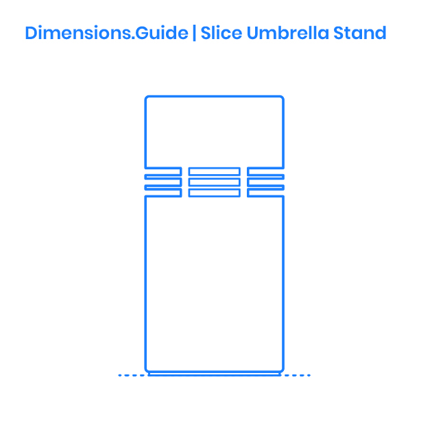 Slice Umbrella Stand Dimensions & Drawings