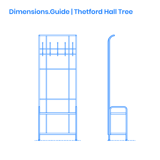 Thetford Hall Tree Dimensions & Drawings
