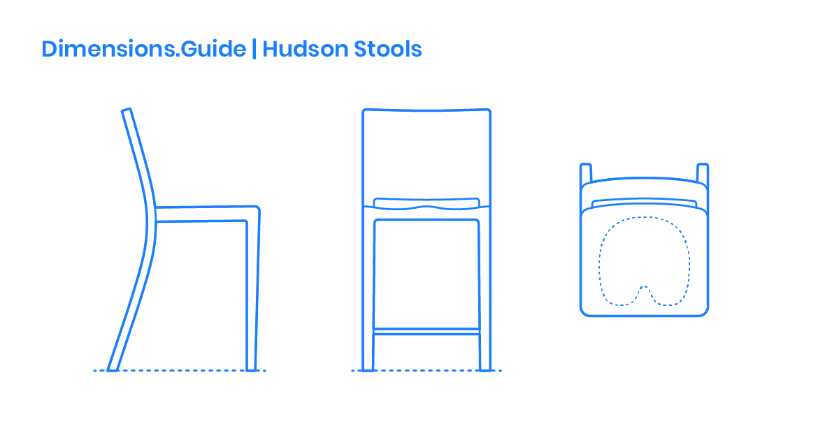 Hudson Stools Dimensions & Drawings