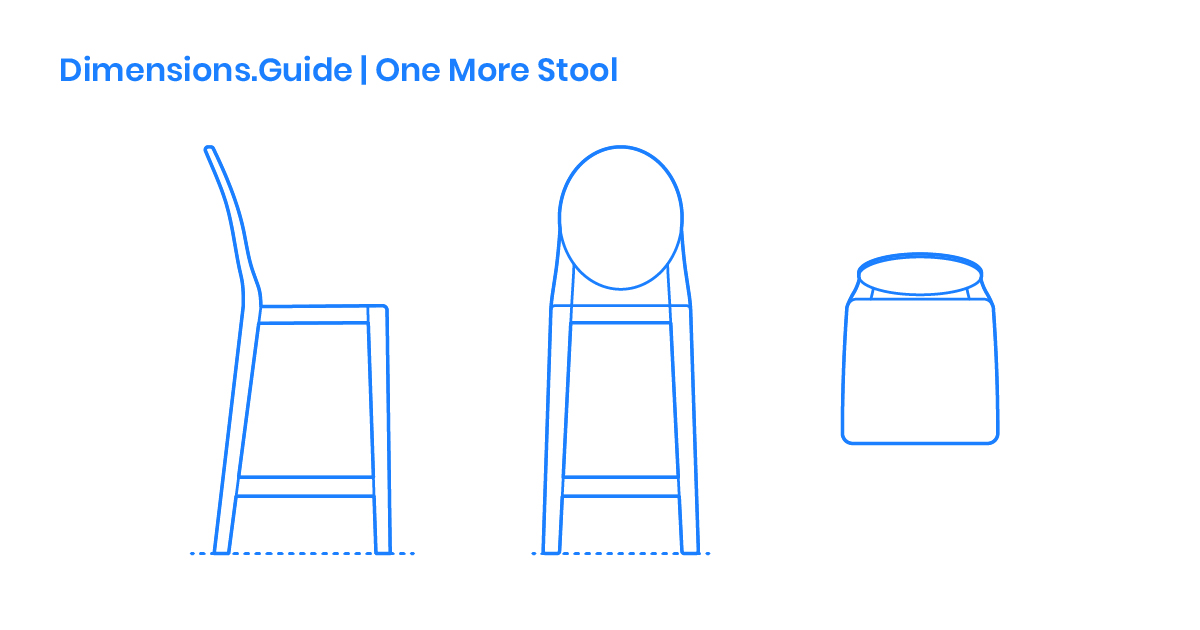 One More Stool Dimensions & Drawings
