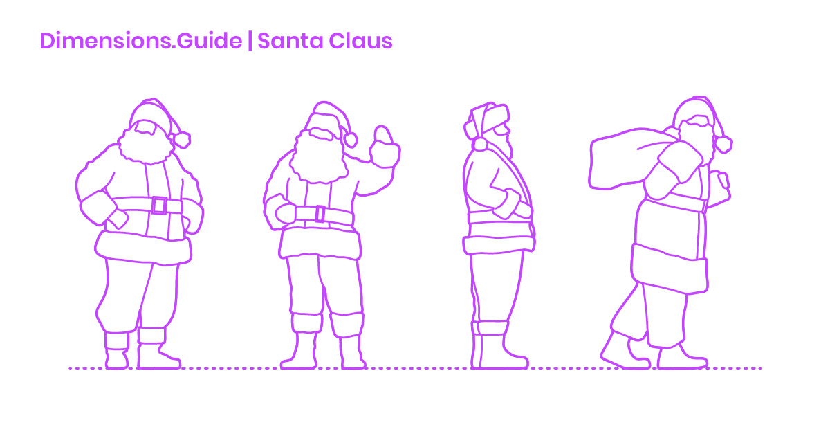 Santa Claus Dimensions & Drawings