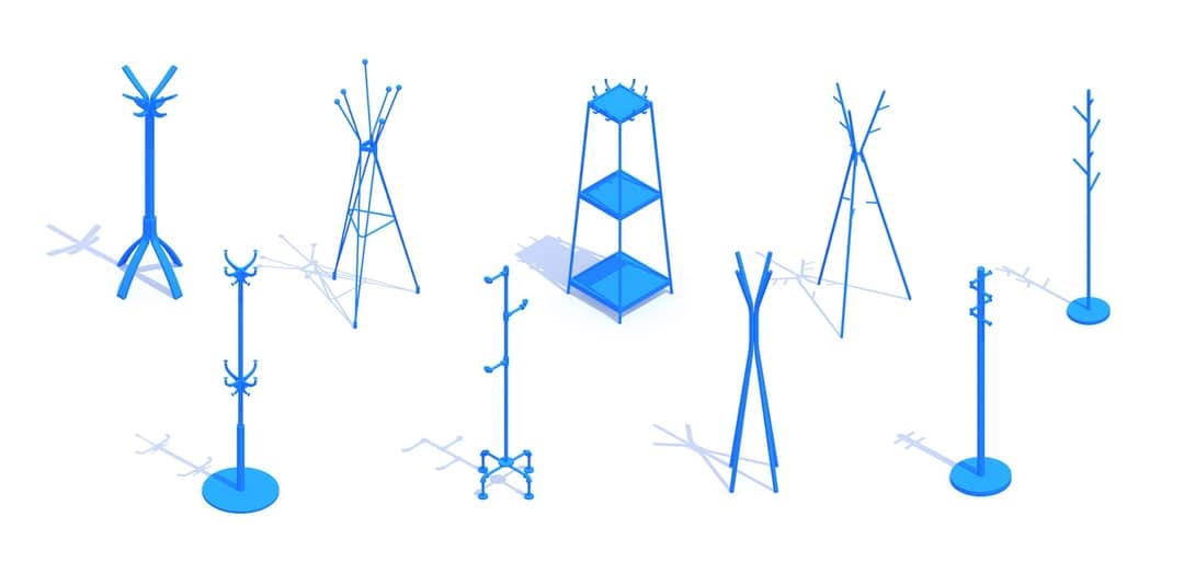 Coat Racks Hat Stands Dimensions & Drawings