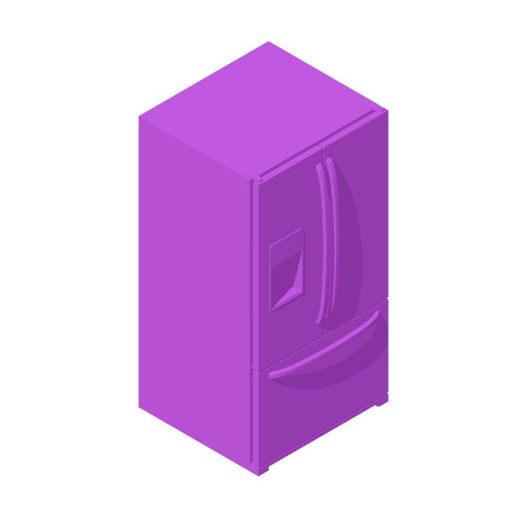 Refrigerators Fridges Dimensions & Drawings