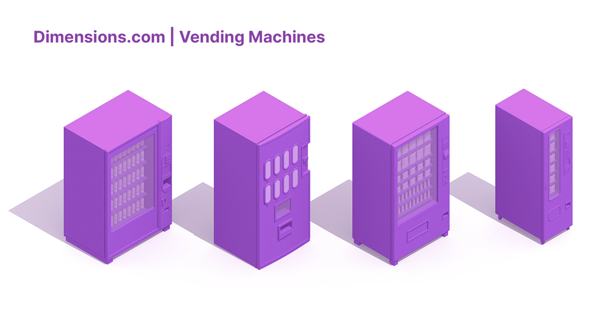 Vending Machines Dimensions & Drawings