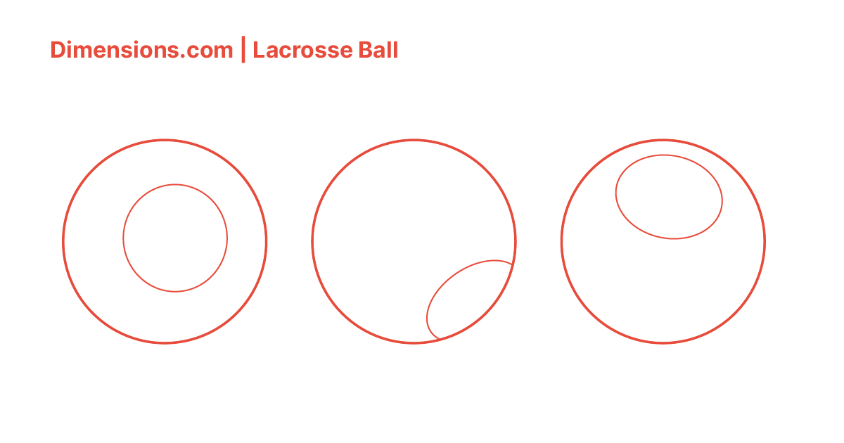 Lacrosse Ball Dimensions & Drawings