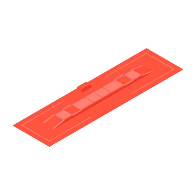 Fencing Piste Raised Final Strip Dimensions & Drawings