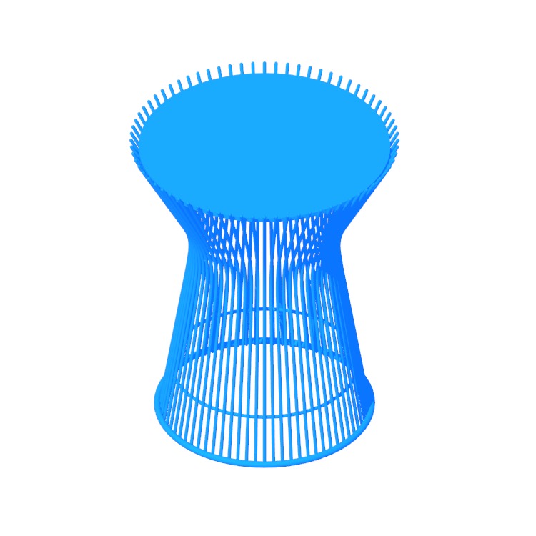 Platner Side Table Dimensions & Drawings