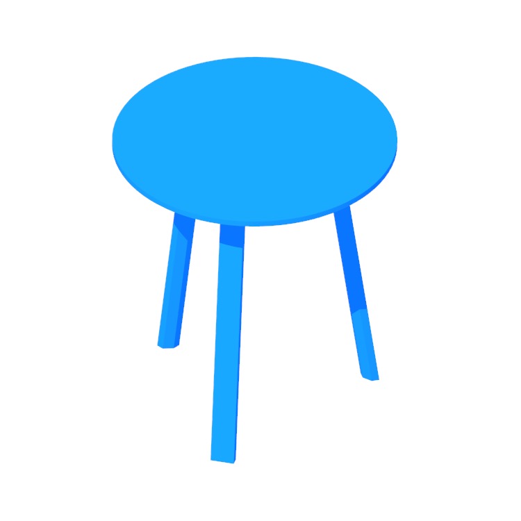 Bella Side Table Dimensions & Drawings