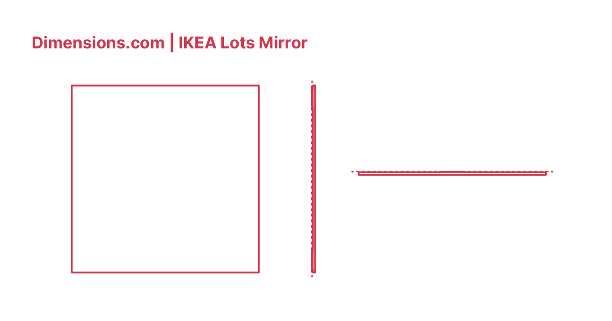 IKEA Lots Mirror Dimensions & Drawings