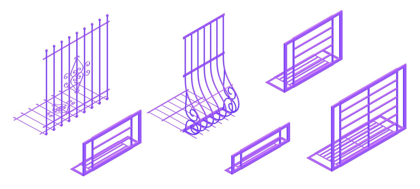 Window Security Bars Dimensions & Drawings