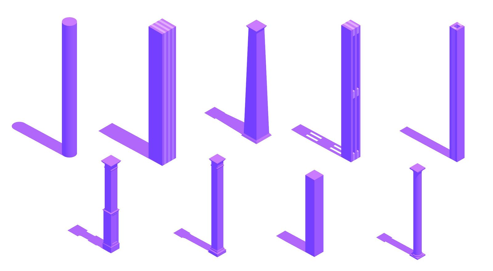 Wood Columns Dimensions & Drawings