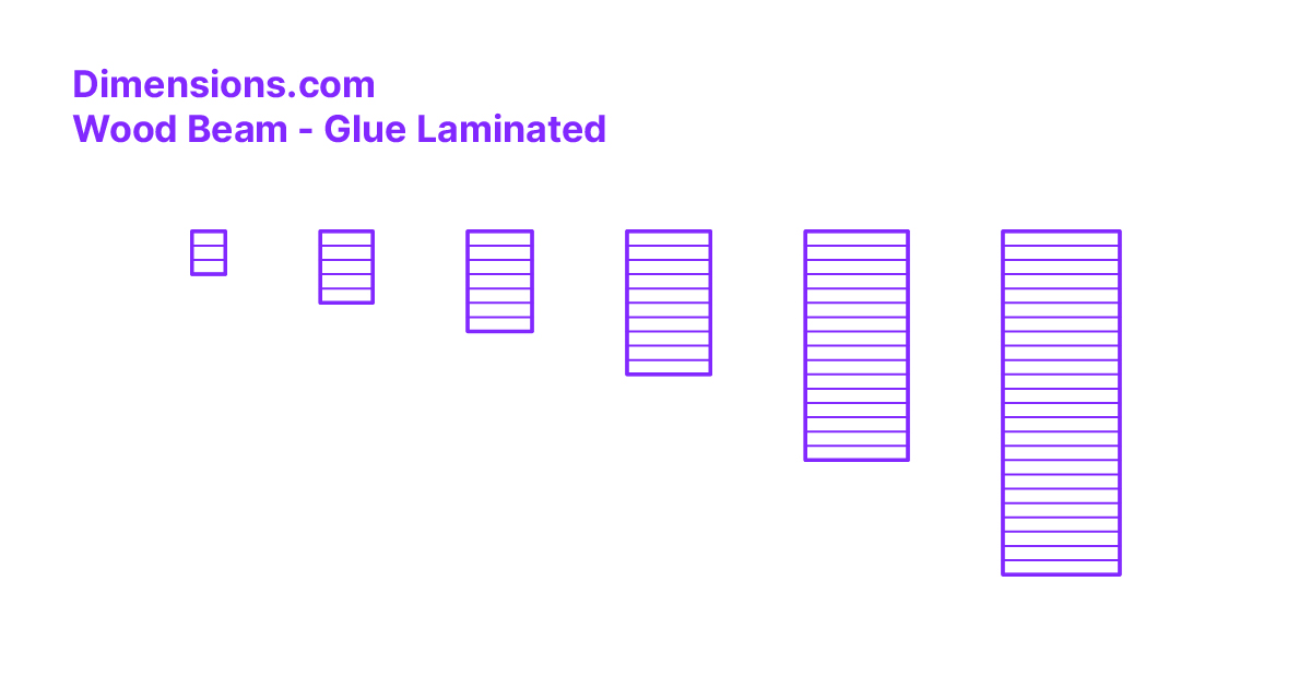 Wood Beam Glue Laminated (GLULAM) Dimensions Drawings, 57 OFF