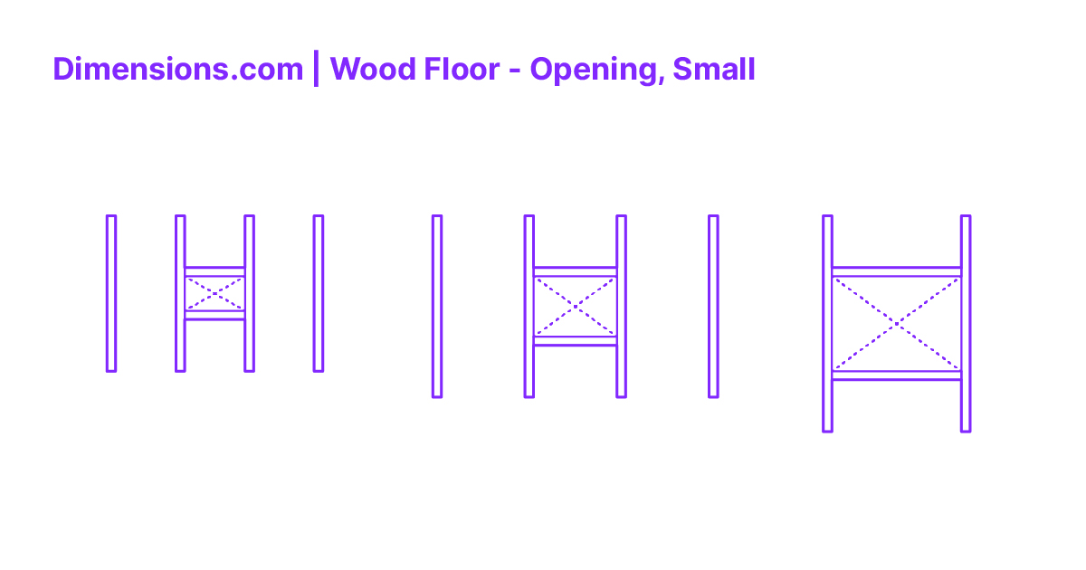 Wood Floor Opening, Small Dimensions & Drawings
