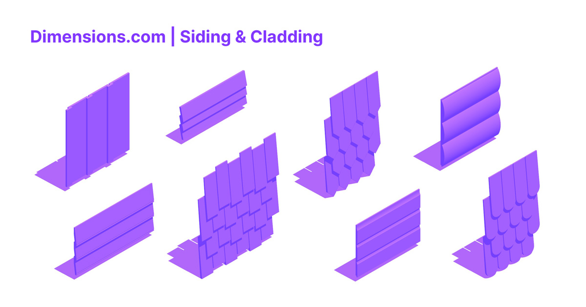 Siding Cladding Dimensions & Drawings