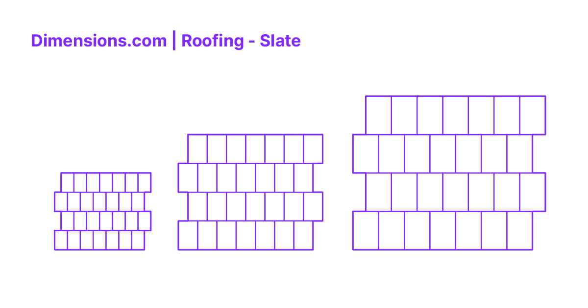 Roofing Slate Dimensions & Drawings