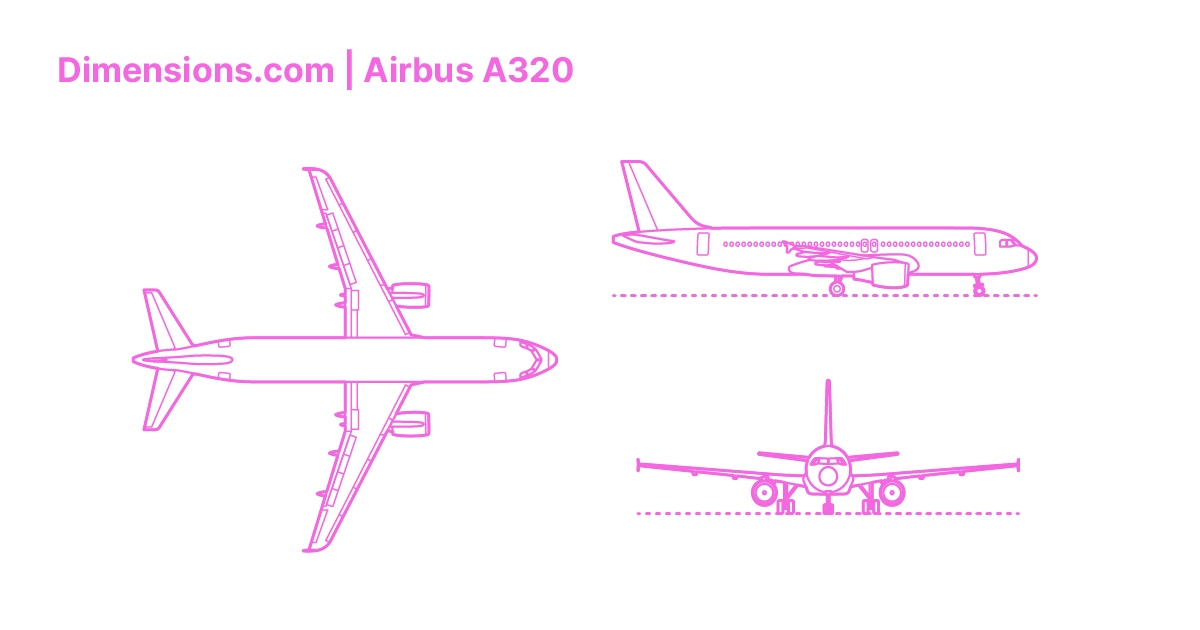 Airbus A320 Dimensions & Drawings