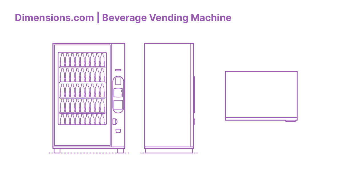 Beverage Vending Machine Dimensions & Drawings