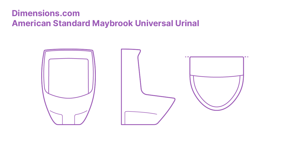 American Standard Maybrook Universal Urinal Dimensions & Drawings