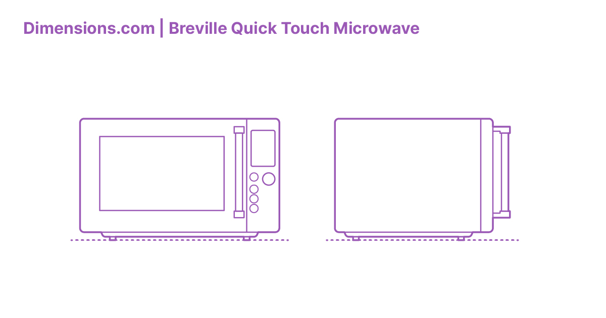 Breville Quick Touch Microwave Dimensions & Drawings