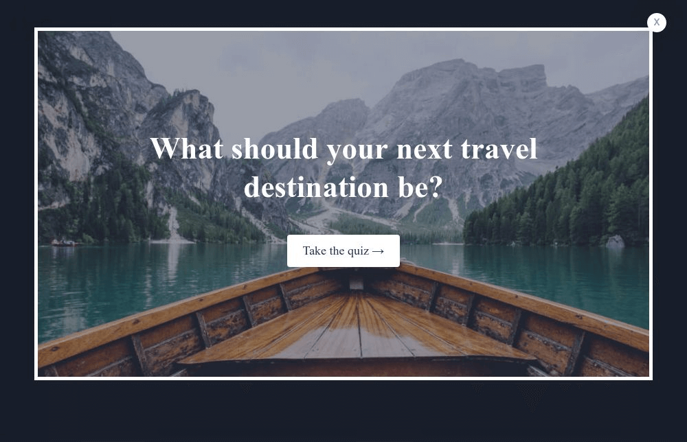 Free Travel Quiz Template ConvertFlow